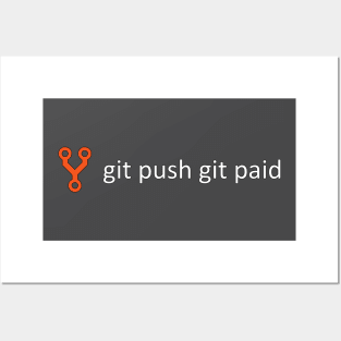 git push git paid source control Posters and Art